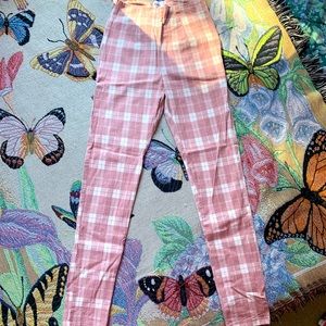 AVAILABLE - Princess Polly Tight Plaid Pants